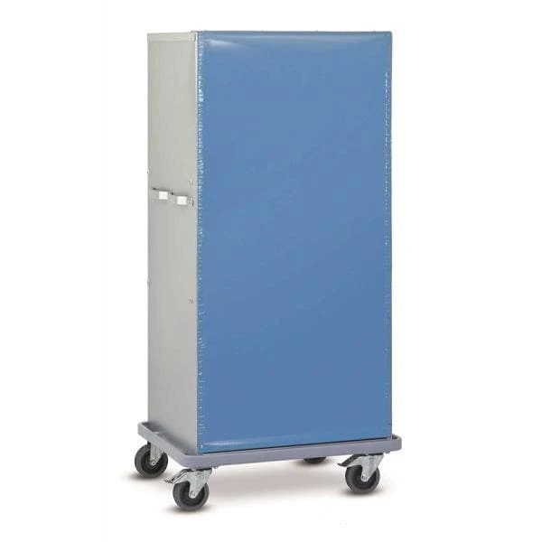 Aluminium Shelved Laundry Trolley Silver