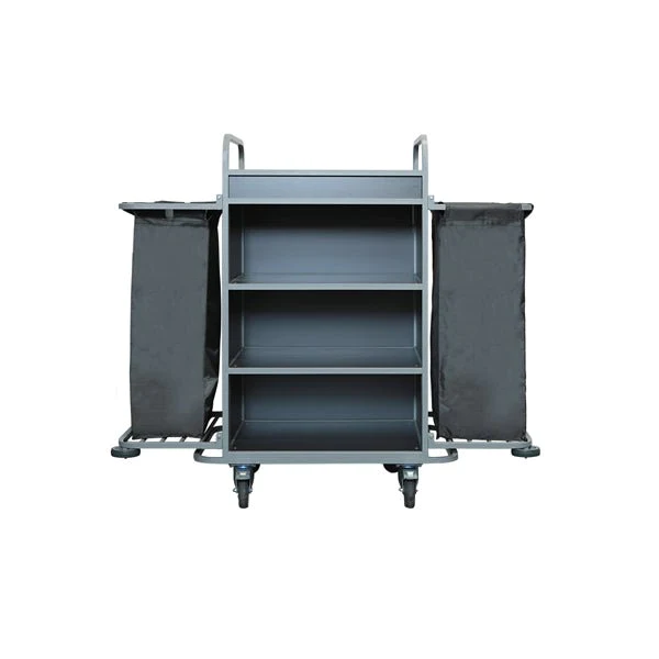 Hotel Housekeeping Trolley 4 Shelves Grey