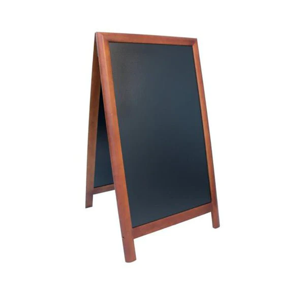 Wooden A Frame Chalkboard Sign dark brown